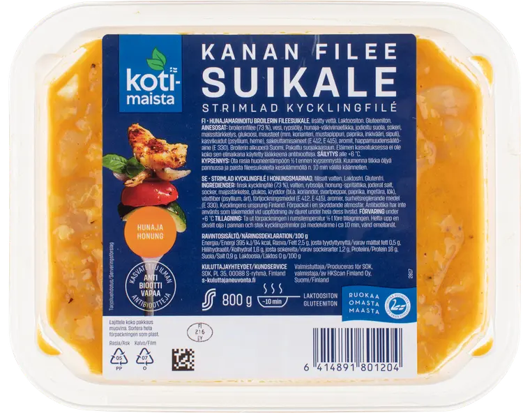 Kotimaista Kanan fileesuikale hunaja 800 g
