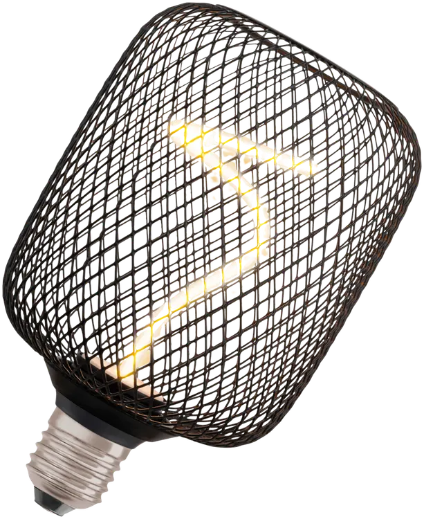 OSRAM LED-sisustuslamppu Decor Spiral Square 100mm 3,5W 130lm 1800K E27 musta