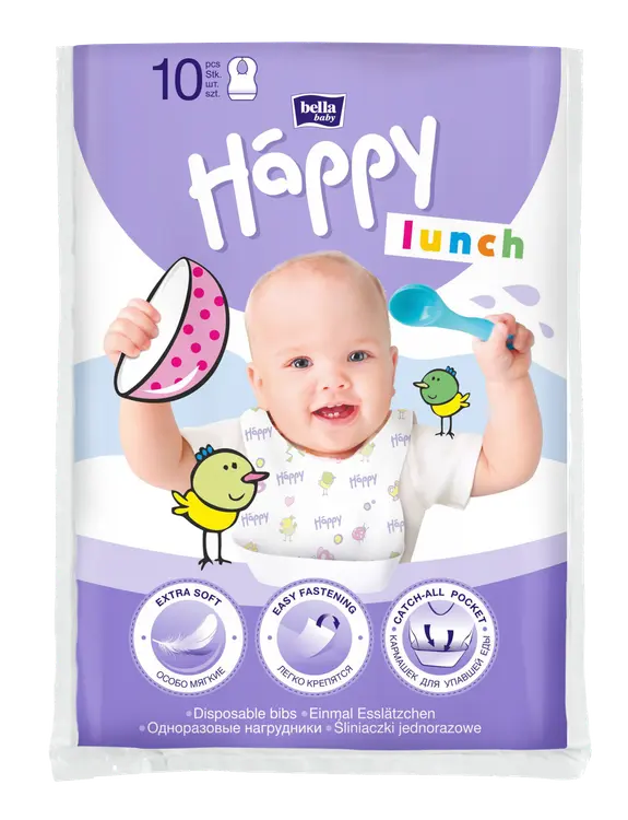 Happy ruokalappu kertakäyttöinen 10kpl