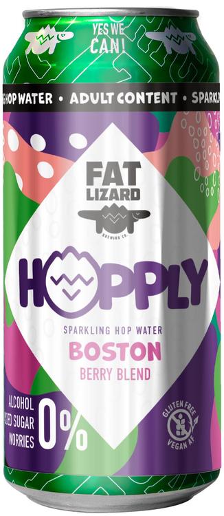 Fat Lizard Hopply Boston – marjainen, humalalla maustettu kupliva vesi