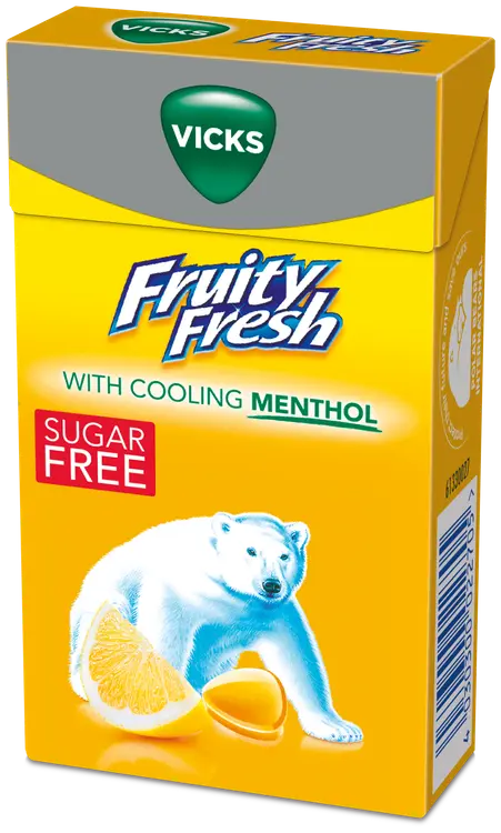 Vicks Fruity Fresh Lemon & Menthol sokeriton kurkkupastilli 40g