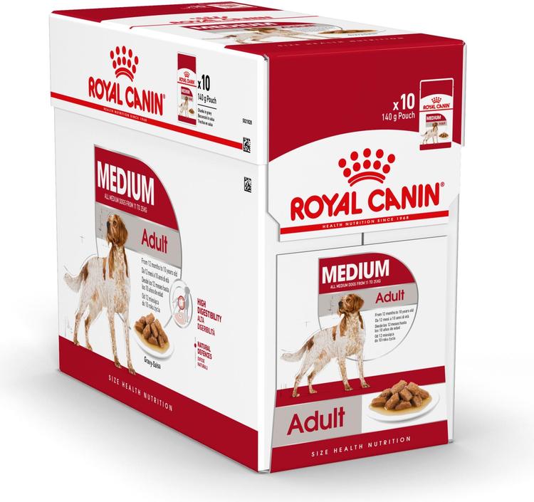 ROYAL CANIN MEDIUM ADULT GRAVY 10X140G