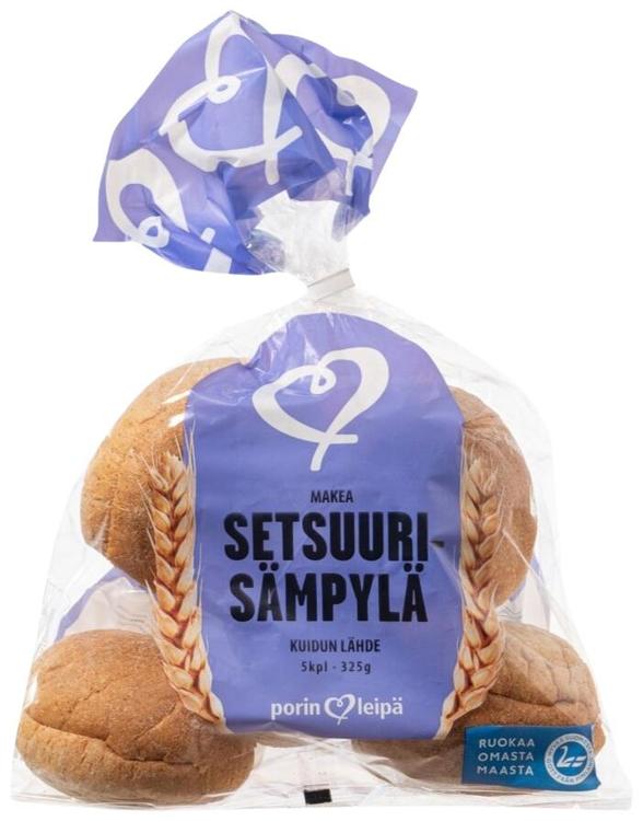 Porin Leipä Setsuurisämpylä 5kpl/325g