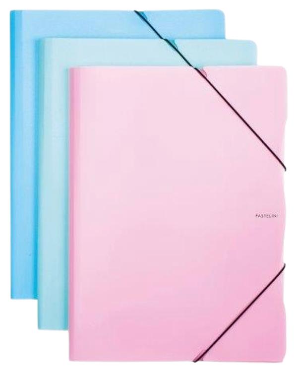 Dok.mapp pastell 3 klapi ja nurgakummide