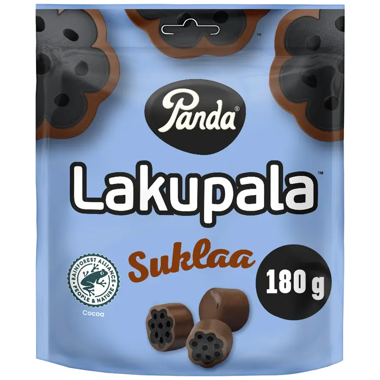 Panda Lakupala suklaa lakritsi 180g