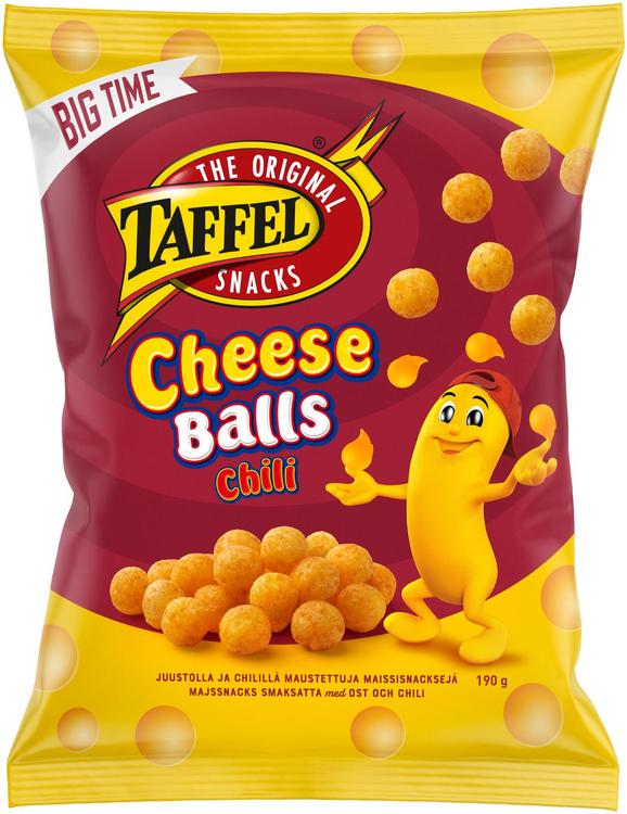 Taffel Cheese Balls chili maustettu juustosnacks 190g