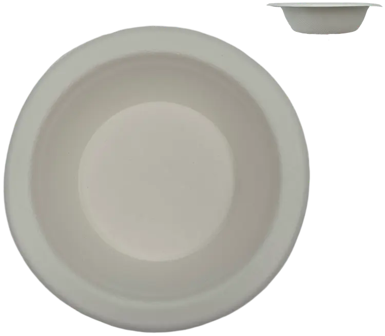 Kulho 480ml 17,5cm 10kpl sokeriruoko valk. Bio