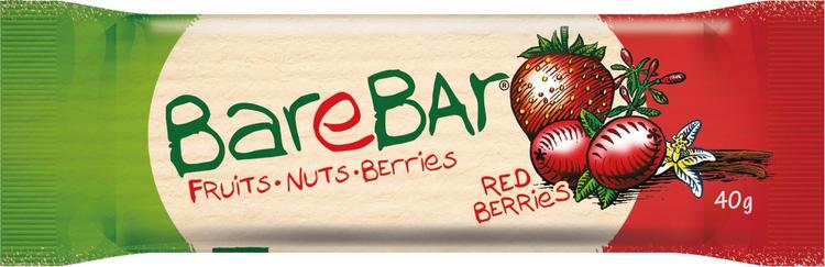 Leader Barebar marja-taatelipatukka Red berries 40 g