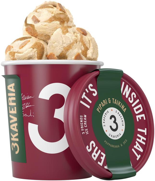3 Kaverin Jäätis  500 Ml/ 400 G