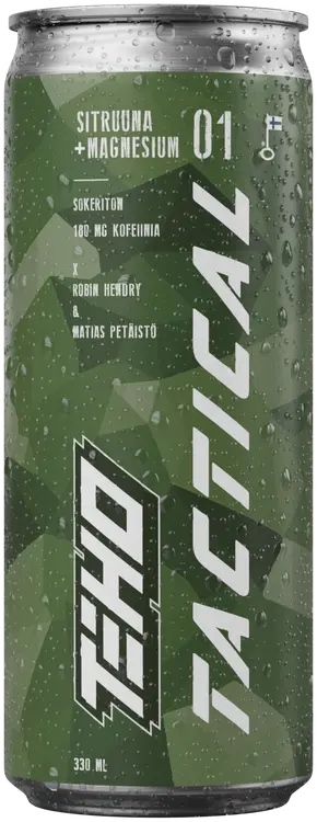 TEHO Tactical Sitruuna + Magnesium energiajuoma 0,33 fit tlk