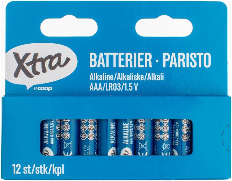 Xtra Paristo alkali AAA/LR03 12kpl