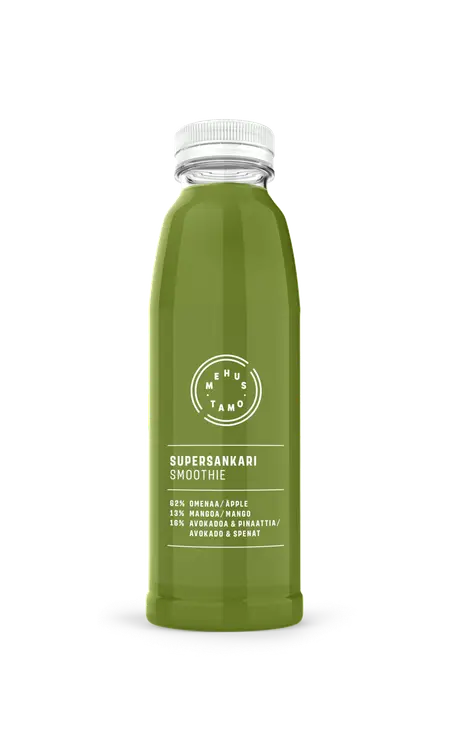 Mehustamo supersankari omena-mango-avokado-pinaatti smoothie 500ml