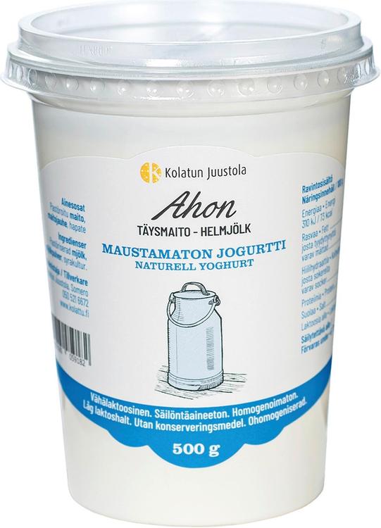 Ahon 500g Maustamaton jogurtti