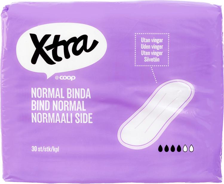 Xtra normaali siivetön side 30kpl