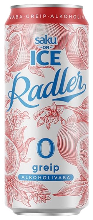 Saku On Ice alkoholivaba õlu Greip, 500 ml