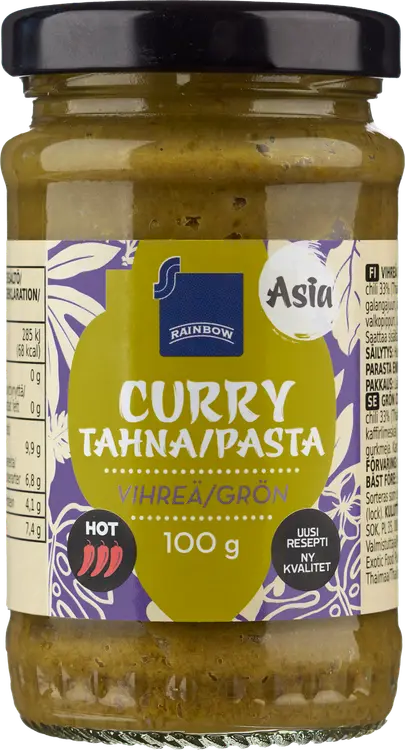 Rainbow 100g vihreä currytahna