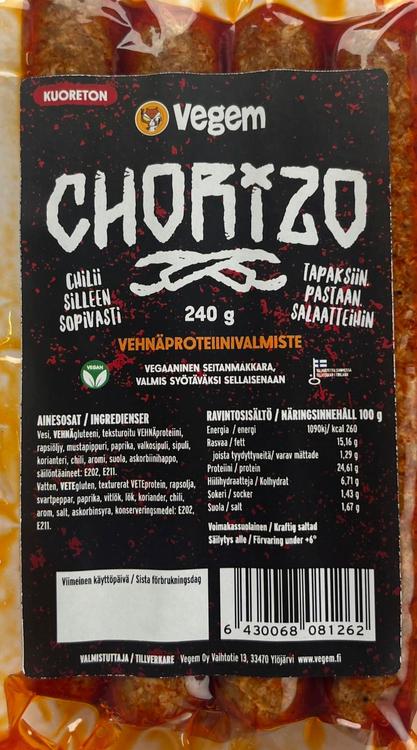 Vegem Chorizo makkara 240g