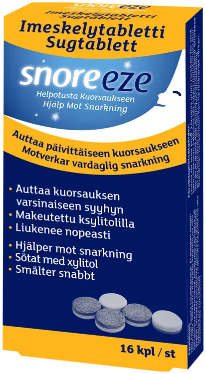 Snoreeze Imeskelytabletti 16 kpl