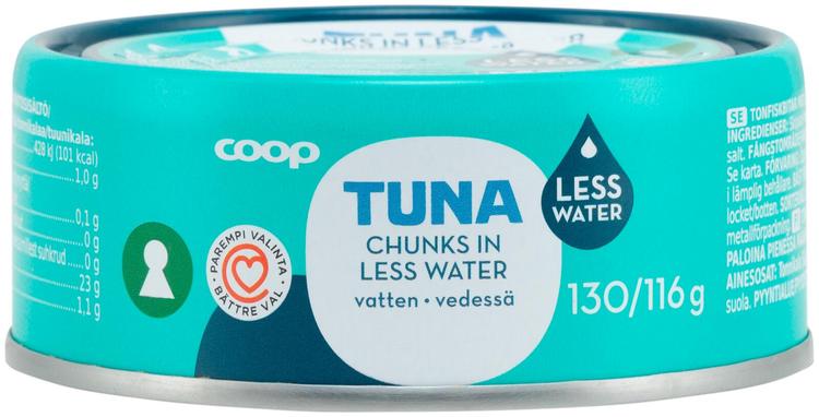 Coop tonnikala paloina pienessä määrässä vettä MSC 130/116 g
