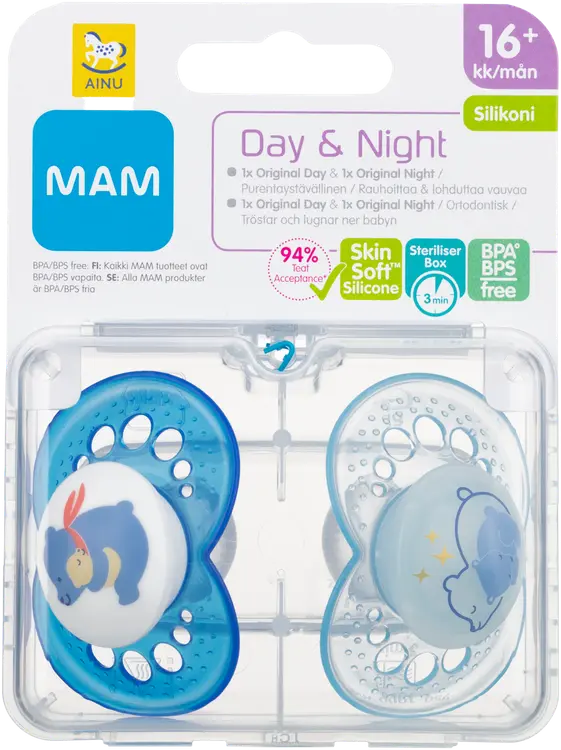 Ainu Mam 16+kk original Day & Night silikoni 2kpl