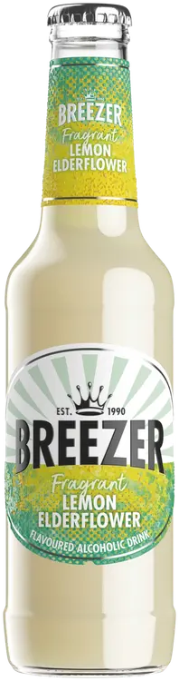 Breezer Lemon Elderflower juomasekoitus 4% 27,5 cl lasipullo