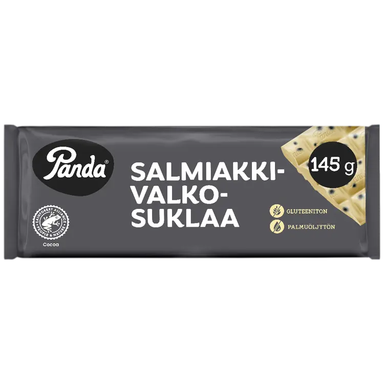 Panda salmiakki valkosuklaalevy 145g