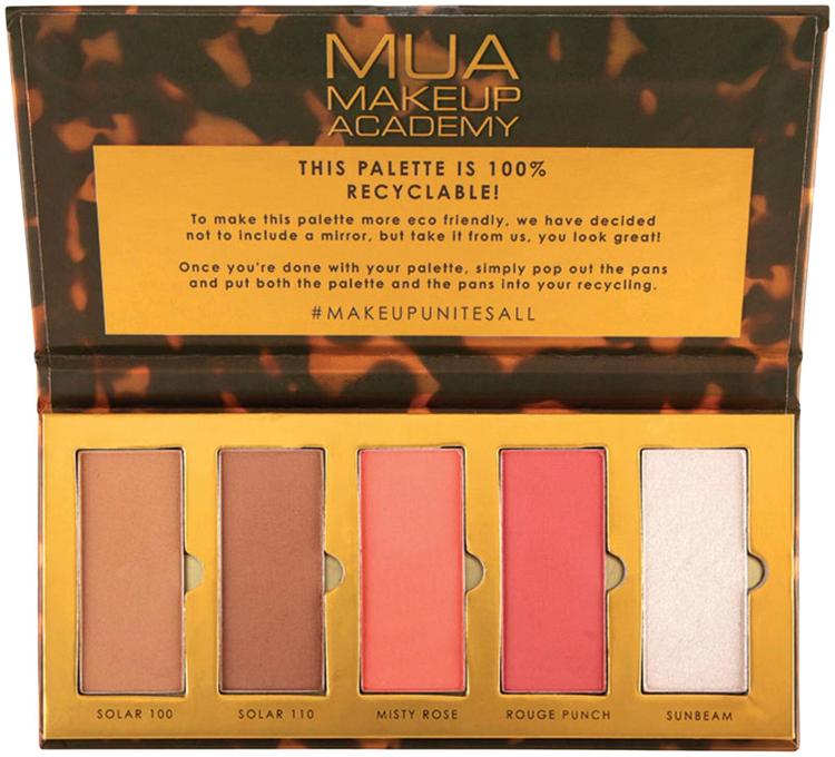 MUA Make Up Academy Make Golden Hour Paper Face Palette 15 g meikkipaletti