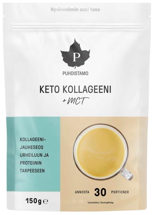 Puhdistamo Keto Kollageeni + MCT -jauhe 150 g