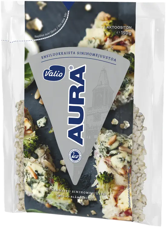 Valio AURA® e150 g murennettu sinihomejuusto