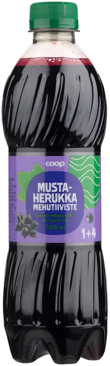 Coop mustaherukka mehutiiviste 1+4 0,5l