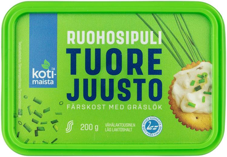 Kotimaista Tuorejuusto ruohosipuli 200g
