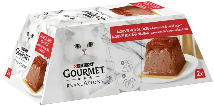 Purina Gourmet Revelations 2x57g Nautaa kissanruoka