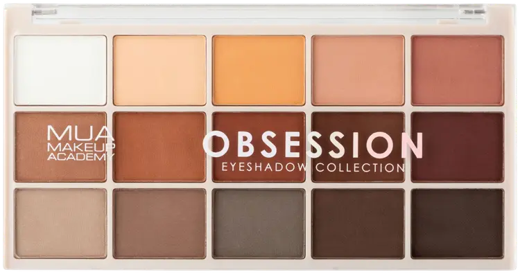 MUA Make Up Academy Eyeshadow Palette 15 shades 12 g Obsession luomiväripaletti