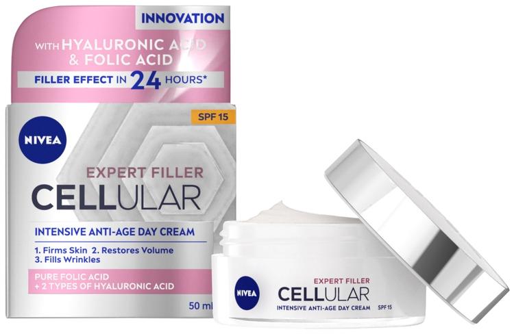 NIVEA 50ml Cellular Expert Filler Intensive Anti-Age Day Cream SK15 -päivävoide