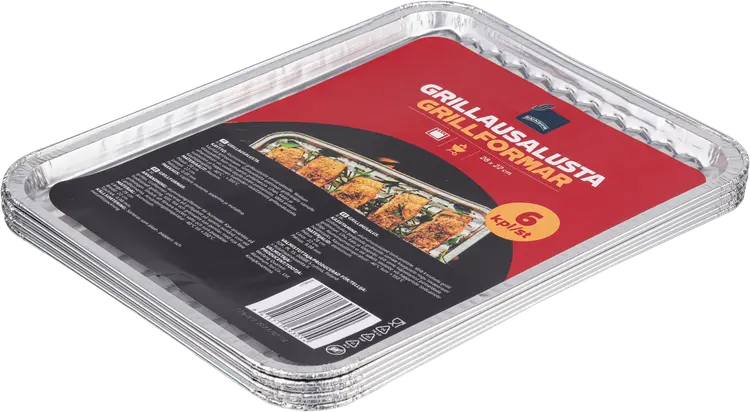 Rainbow grillausalusta 28x22 cm 6 kpl