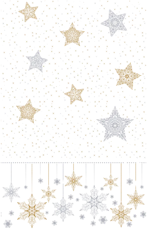 DUNI Dunicel 138x220cm Snowstar White pöytäliina