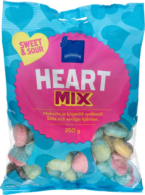 Rainbow Heart Mix makeispussi 250 g
