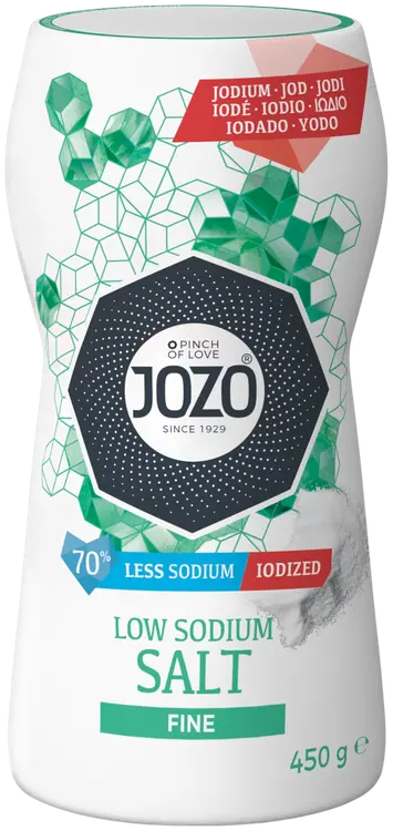 Jozo 450g hieno suola 70% vähemmän natriumia sirotin