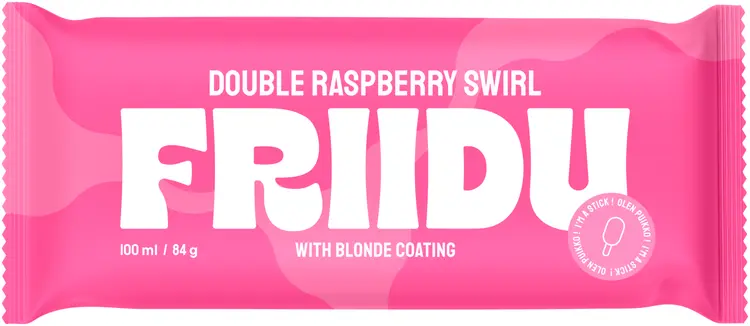 Friidu jäätelöpuikko Double Raspberry Swirl 100ml/84g