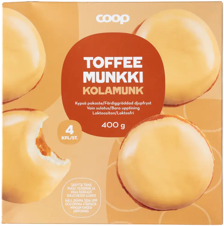 Coop toffeemunkki 4kpl/400 g pakaste