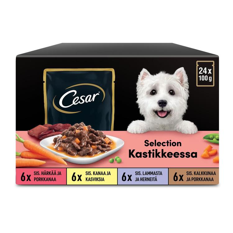 Cesar Del Fresh Mix 24x100g Kastikkeessa