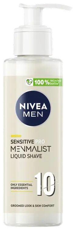 NIVEA MEN 200ml Sensitive Pro Menmalist Liquid Shaving Cream -parranajoneste