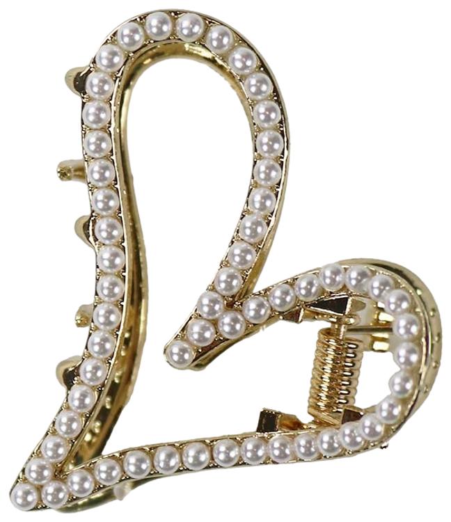 Accessories with Style Hiussolki sydän helmi 4,5cm