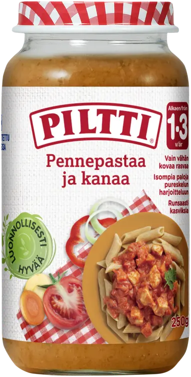 PILTTI 250g Pennepastaa ja kanaa lastenateria 1-3v