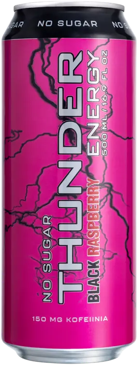 THUNDER ENERGY No Sugar Black Raspberry energiajuoma 500 ml