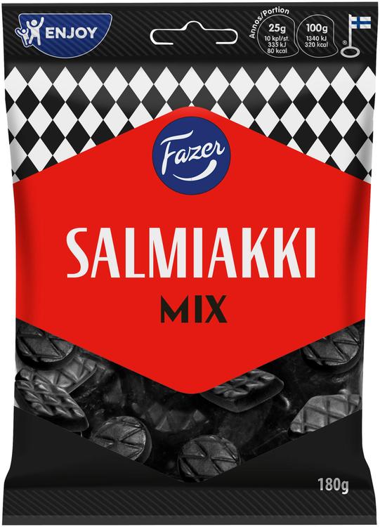 Fazer Salmiakki Mix salmiakki karkkipussi 180g