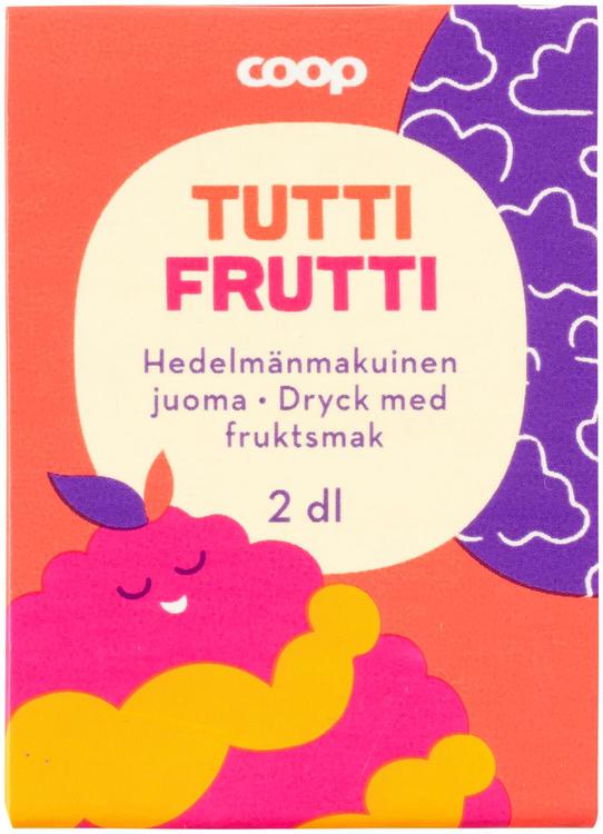 Coop tuttifrutti hedelmänmakuinen juoma 2dl