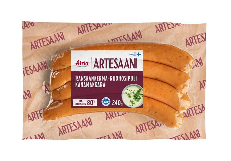 Atria Artesaani Ranskankerma-Ruohosipuli Kanamakkara 240g