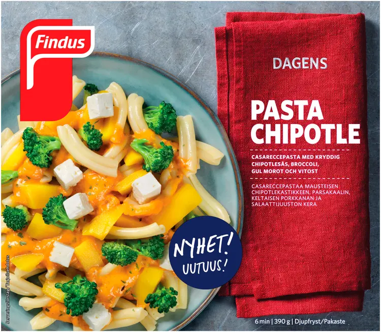 Findus Dagens Pasta Chipotle 390g