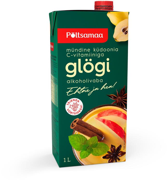 PÕLTSAMAA Küdoonia-mündi alkoholivaba glögi C-vitamiiniga 1l